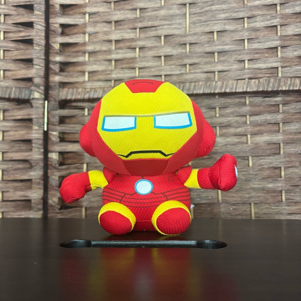 Ty Iron Man Style Plush - Red & Yellow, 6”.